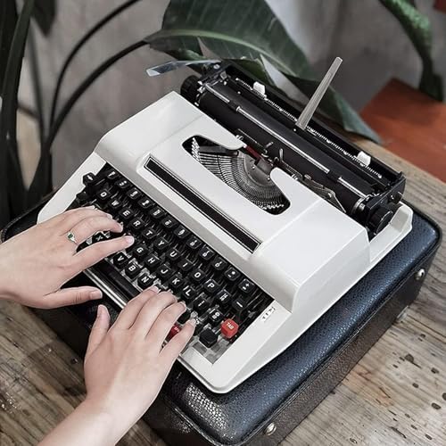 Classic Portable Manual Typewriter - User-Friendly Design - Comes with Ribbon Set - Model KK321