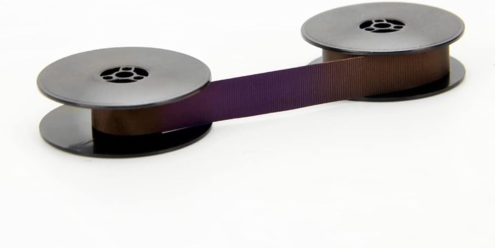 Typewriter Ribbon,Twin Roller Pack Typewriter Ribbon - Compatible with All Models - Typewriter Ribbon (Purple