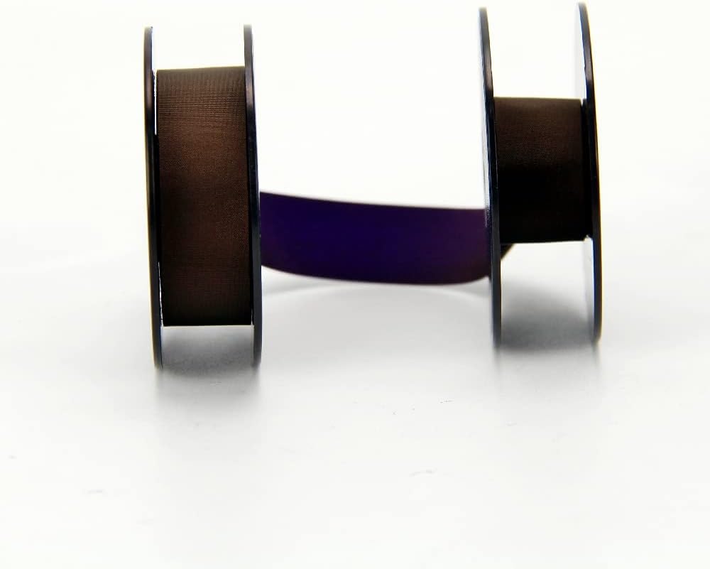 Typewriter Ribbon,Twin Roller Pack Typewriter Ribbon - Compatible with All Models - Typewriter Ribbon (Purple