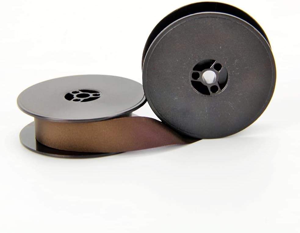 Typewriter Ribbon,Twin Roller Pack Typewriter Ribbon - Compatible with All Models - Typewriter Ribbon (Purple