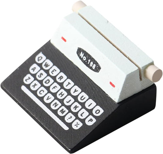 Toyvian Home Decor Home Decor Classic Manual Typewriter Vintage Typewriter Mini Things That Actually Work Doll House Accessories Mini Miniature Antique Typewriter Vintage Decor Vintage Decor