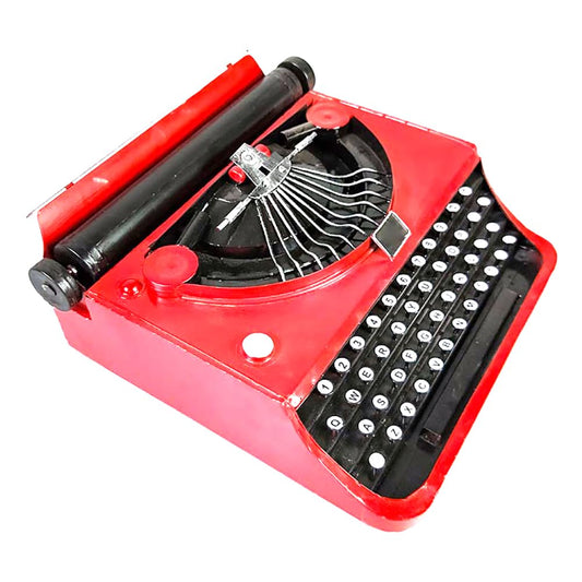Decoration Antique Typewriter, Metal Manual Typewriter, Decoration Antique Typewriter Model, Home Office Desktop Display Collection, for Home,Office, Bar Decoration Ornaments