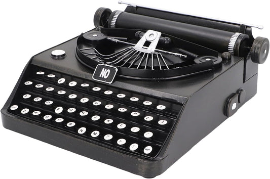 Keenso Vintage Typewriter Model,Typewriter Machine Vintage Decorations for Home Office, Artistic Vintage Appearance